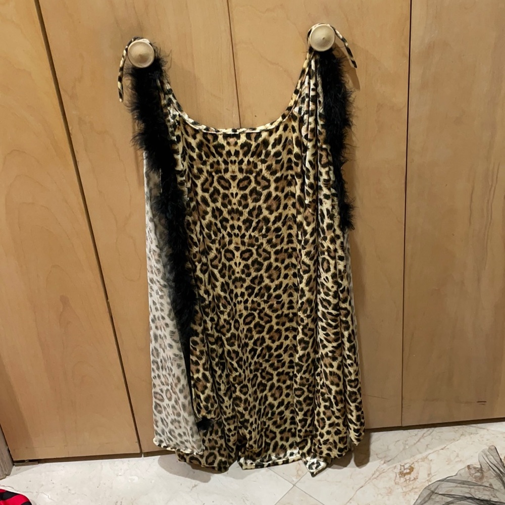 Leopard cape Halloween costume